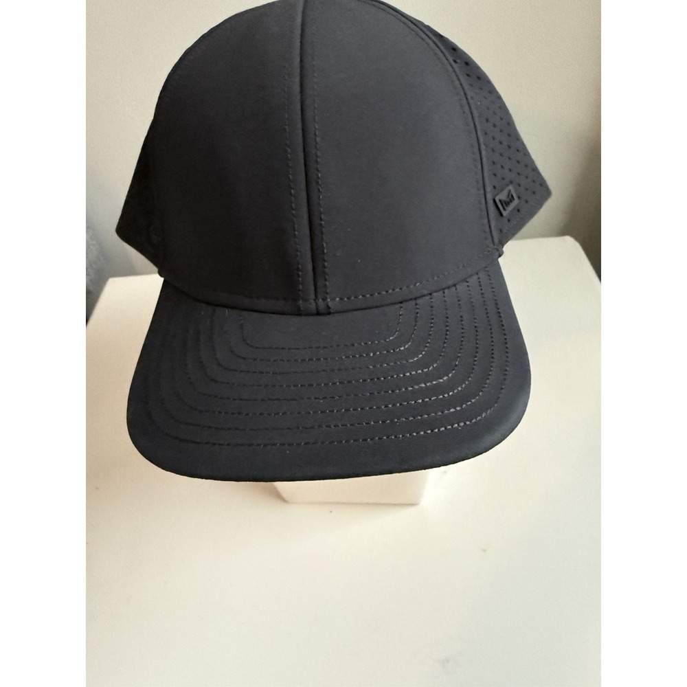 Melin A-Game Hydro Black Solid Adjustable Men's Baseball Cap sm